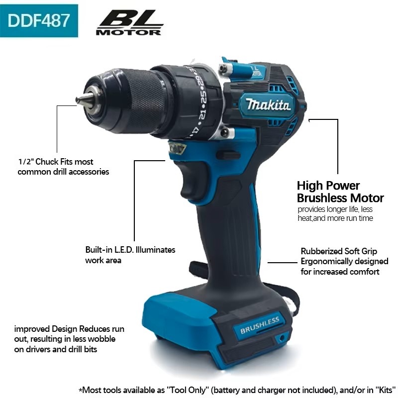 ماكيتا 18 فولت LXT ®   مفك كهر - مراجعة Makita Drill Ddf484 وسعره
