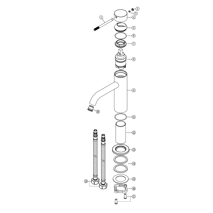 خلاطات حوض الحمام الجديدة بتصم - مراجعة Basin Mixer Cartridge وسعره